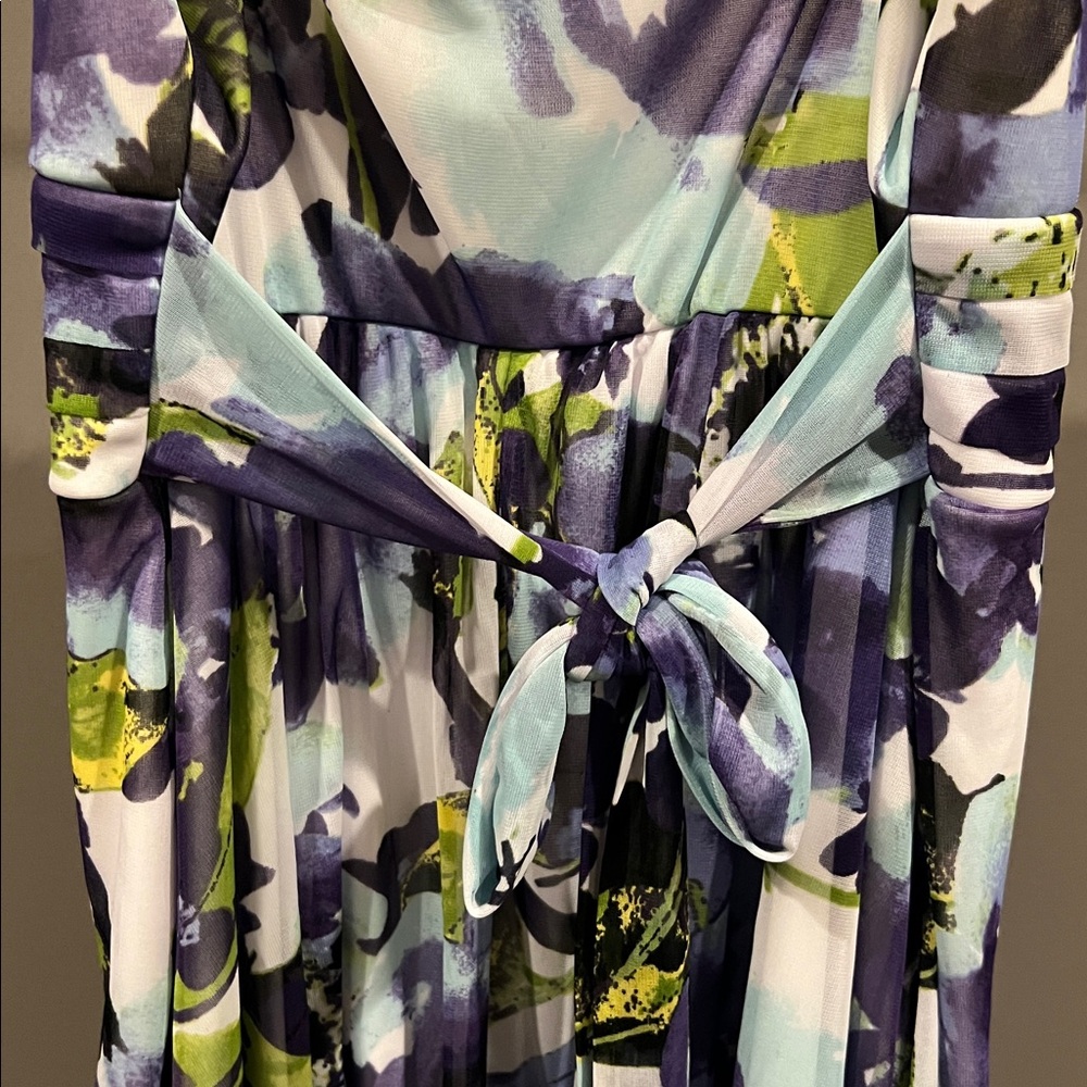 Iz Byer Floral Mesh Party Dress - Picture 6 of 8